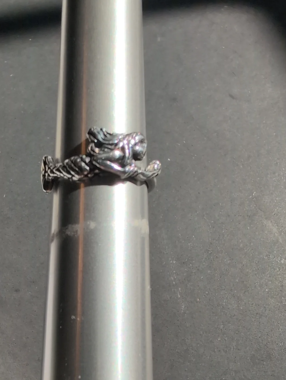 Sterling Silver Mermaid Ring - Silver Women's Jewelry Size 7